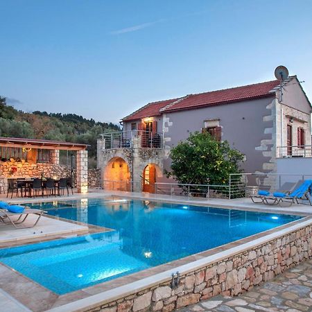 Cretan Lux Villa Heated Pool Gavalochori Luaran gambar
