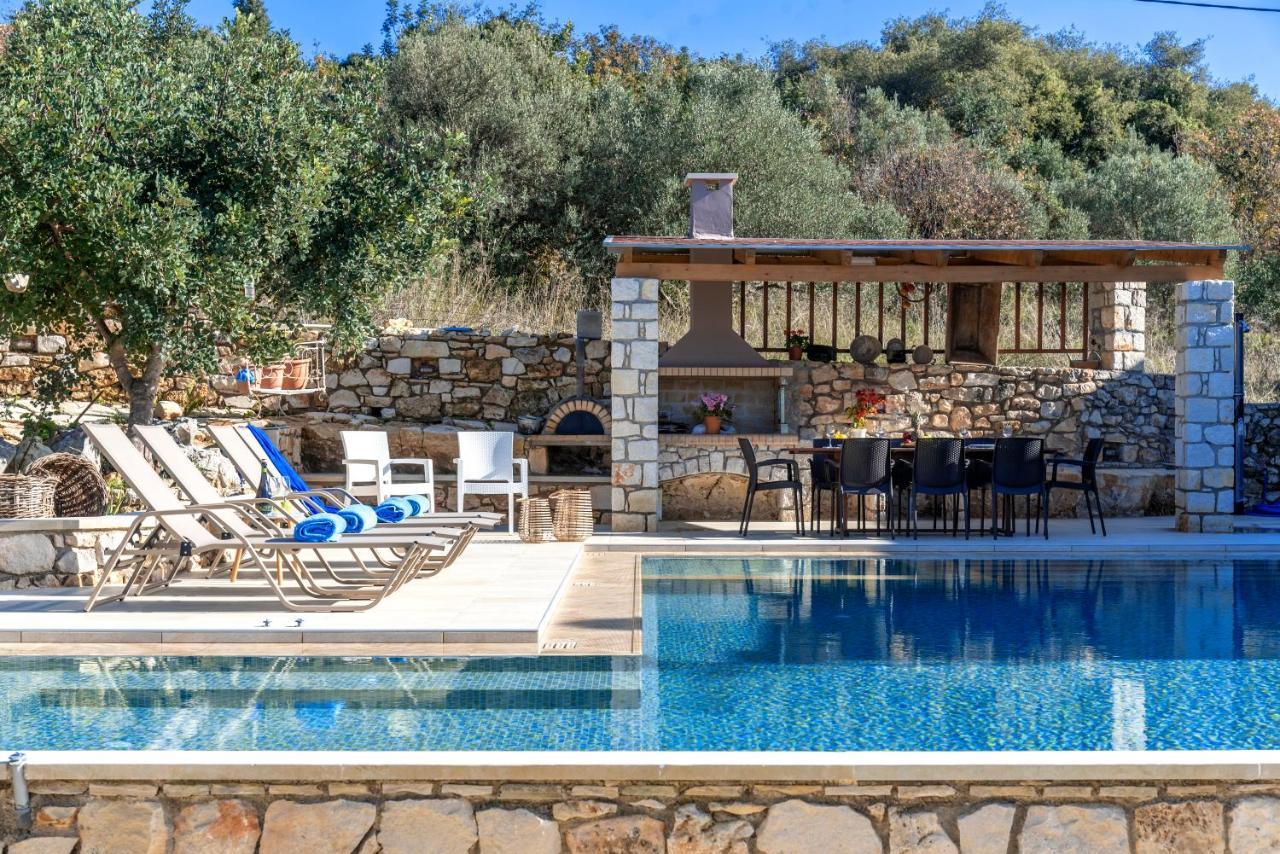 Cretan Lux Villa Heated Pool Gavalochori Luaran gambar