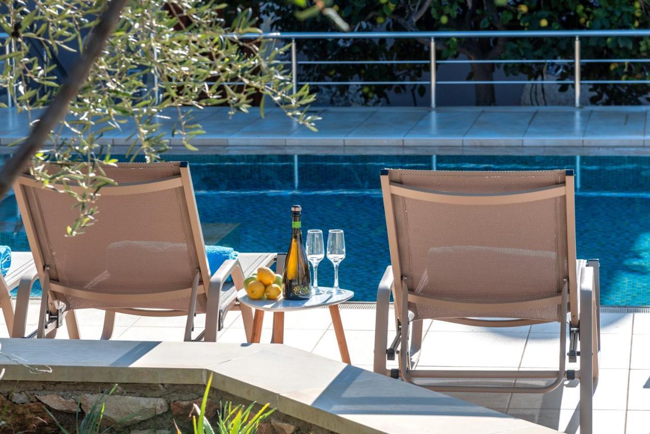Cretan Lux Villa Heated Pool Gavalochori Luaran gambar