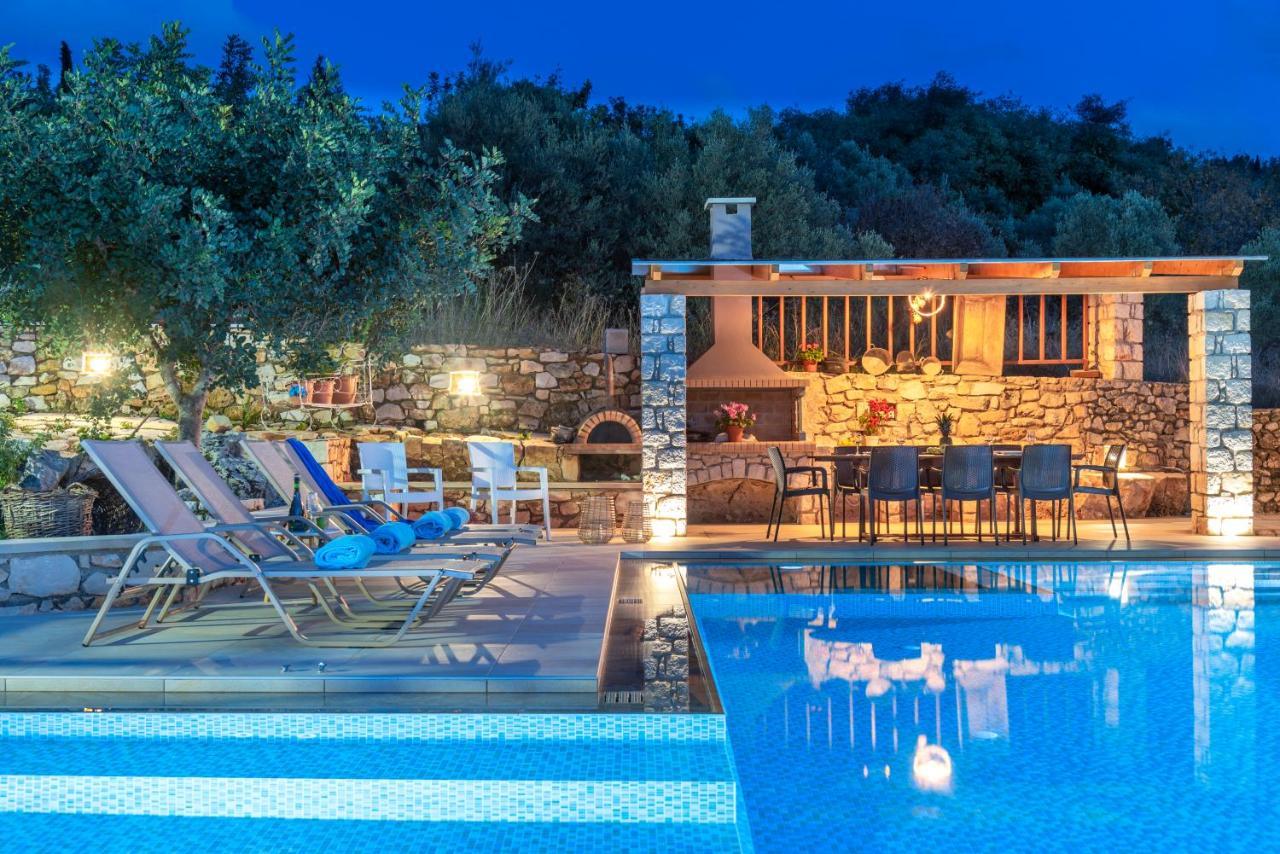 Cretan Lux Villa Heated Pool Gavalochori Luaran gambar