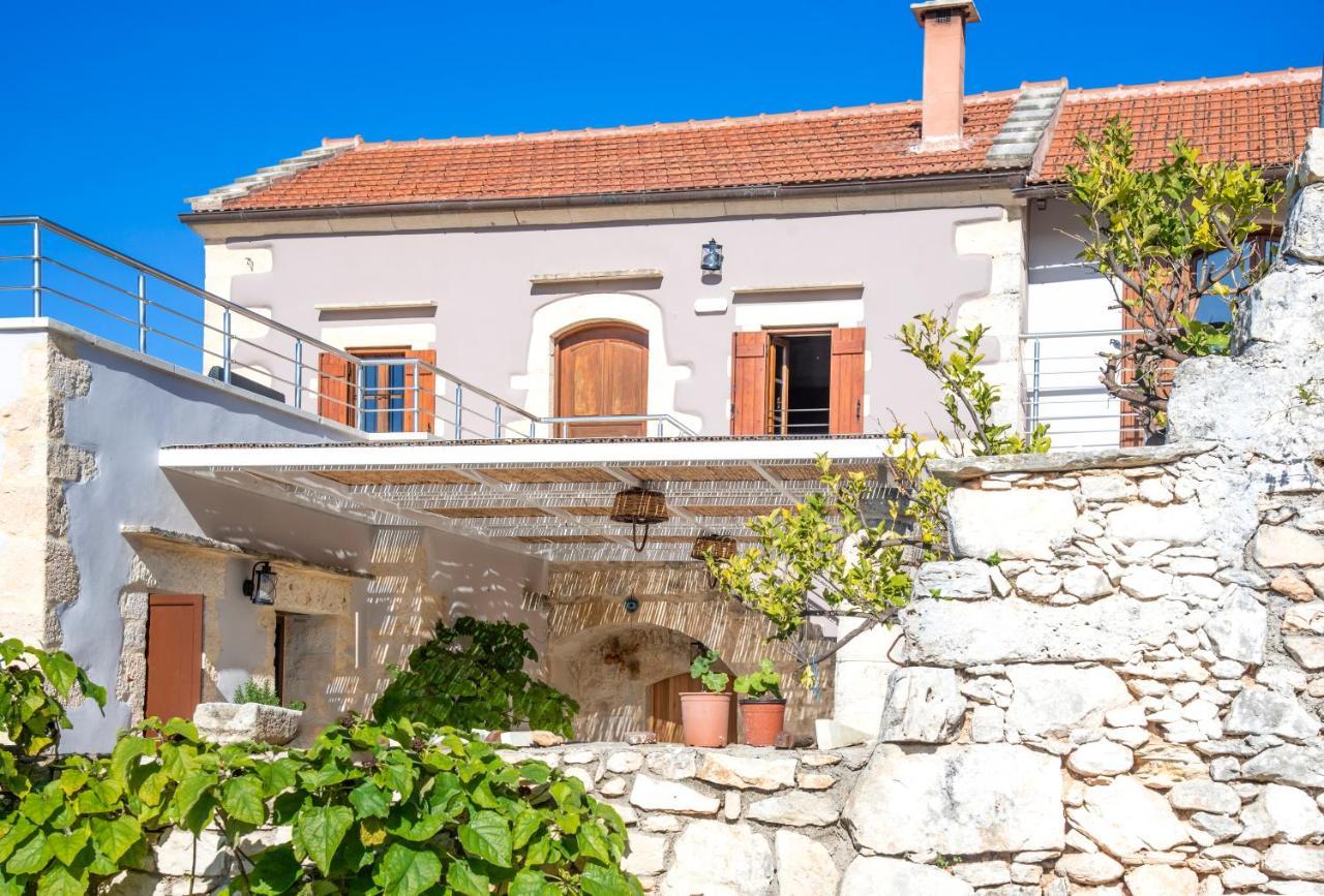 Cretan Lux Villa Heated Pool Gavalochori Luaran gambar