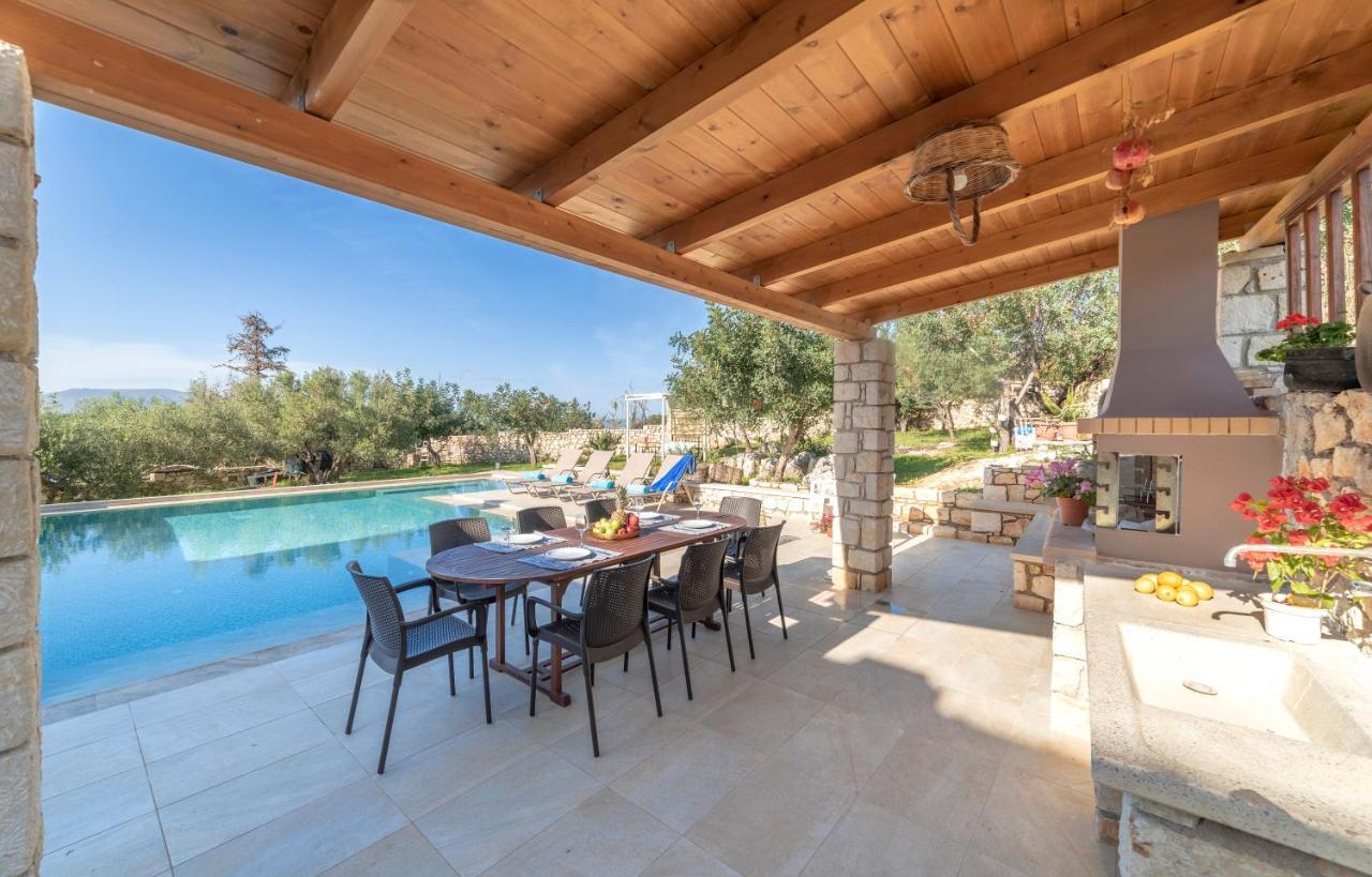 Cretan Lux Villa Heated Pool Gavalochori Luaran gambar