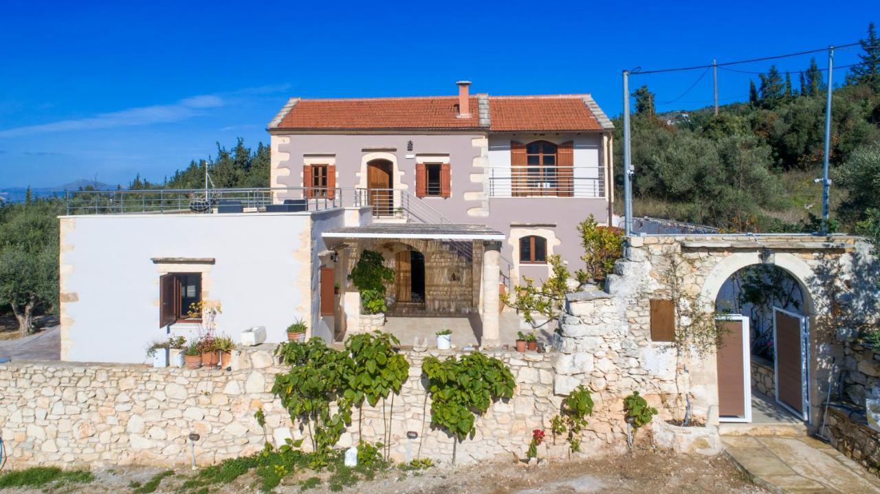 Cretan Lux Villa Heated Pool Gavalochori Luaran gambar
