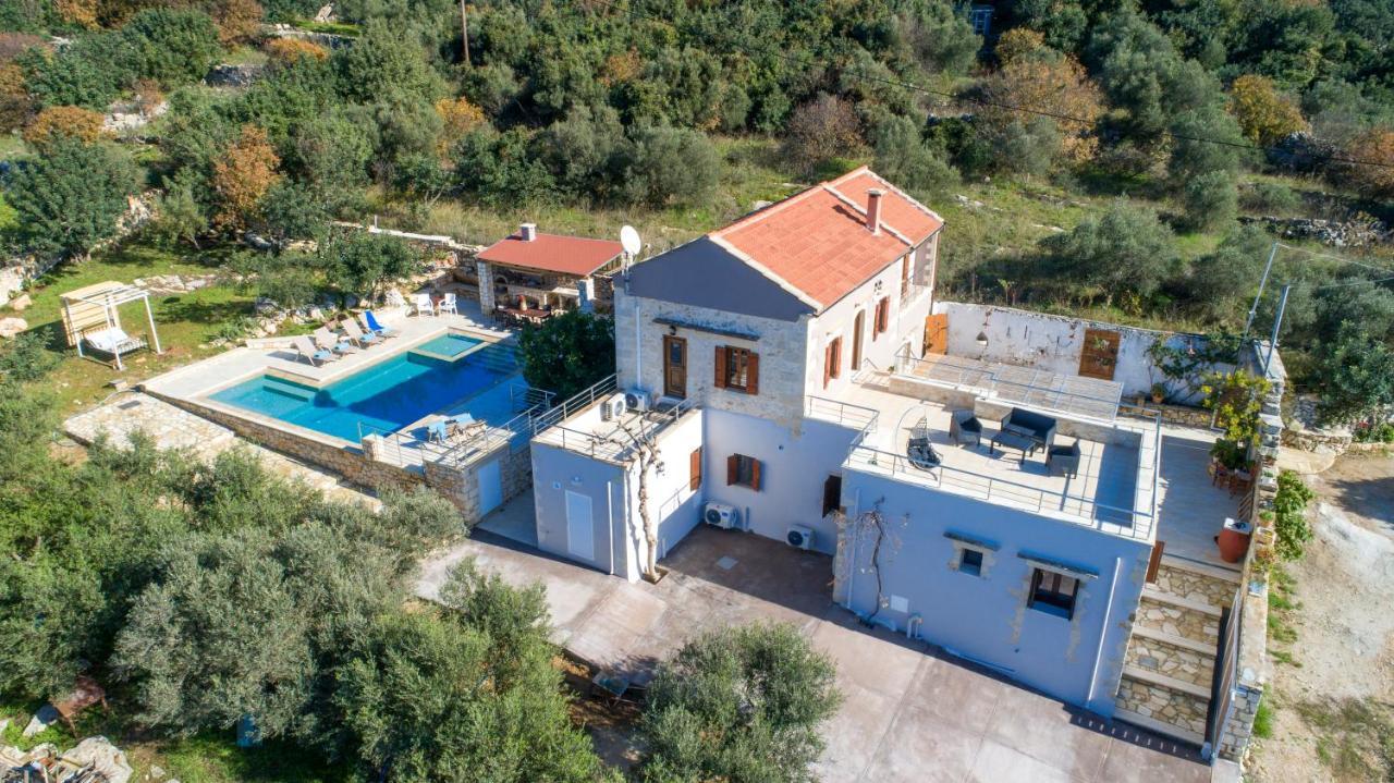 Cretan Lux Villa Heated Pool Gavalochori Luaran gambar