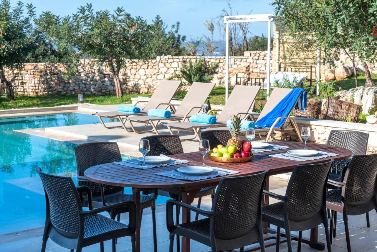 Cretan Lux Villa Heated Pool Gavalochori Luaran gambar