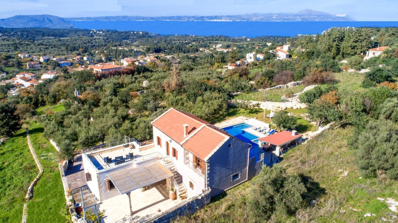 Cretan Lux Villa Heated Pool Gavalochori Luaran gambar