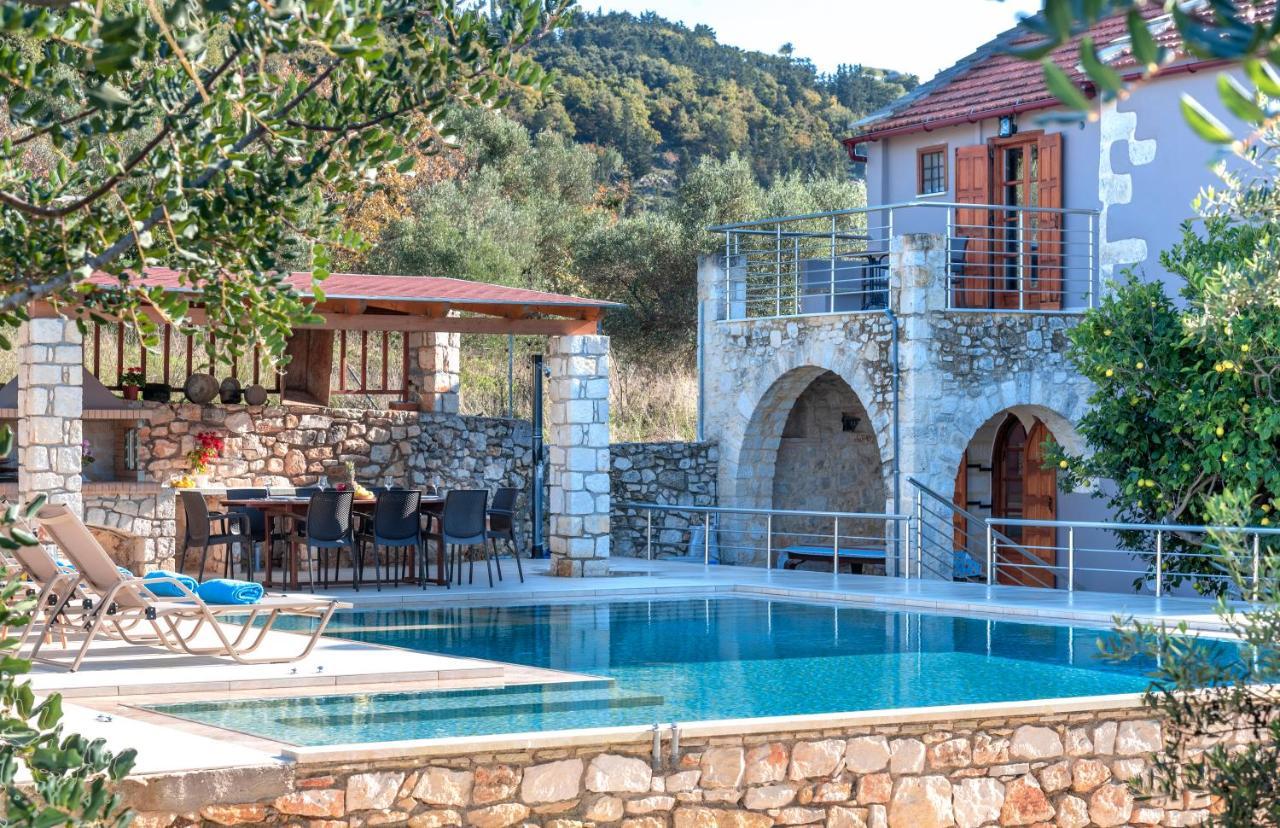 Cretan Lux Villa Heated Pool Gavalochori Luaran gambar
