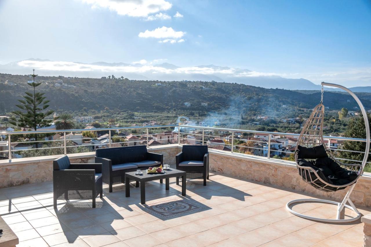 Cretan Lux Villa Heated Pool Gavalochori Luaran gambar