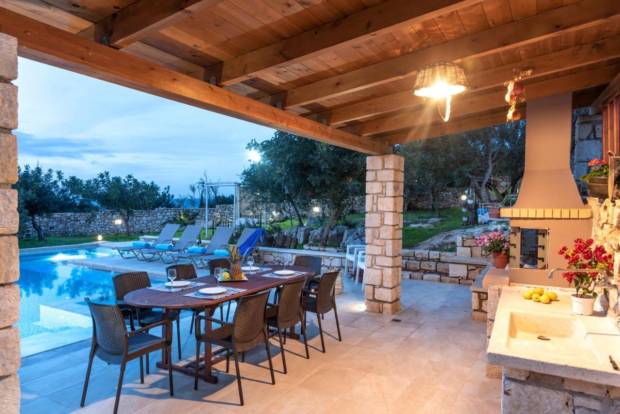 Cretan Lux Villa Heated Pool Gavalochori Luaran gambar