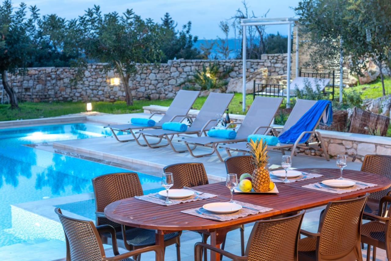 Cretan Lux Villa Heated Pool Gavalochori Luaran gambar