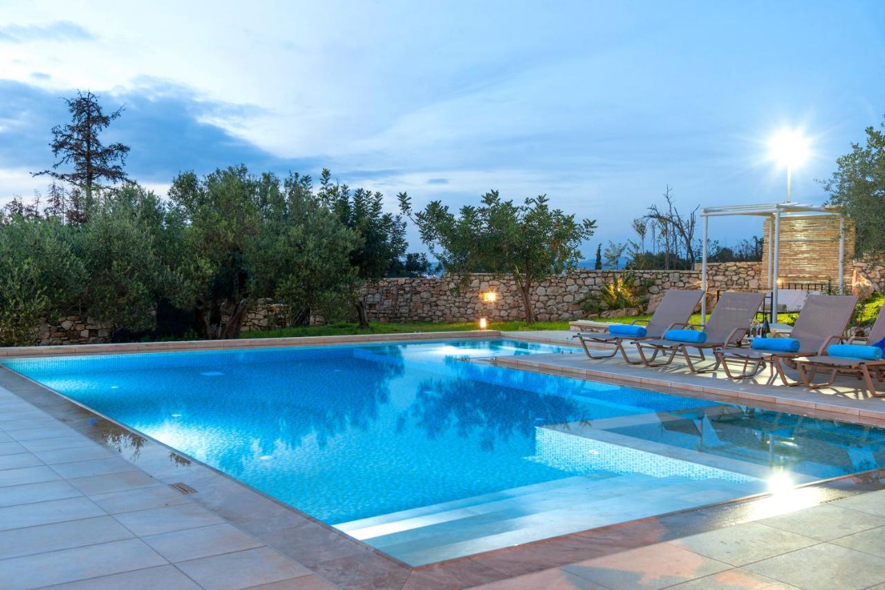 Cretan Lux Villa Heated Pool Gavalochori Luaran gambar